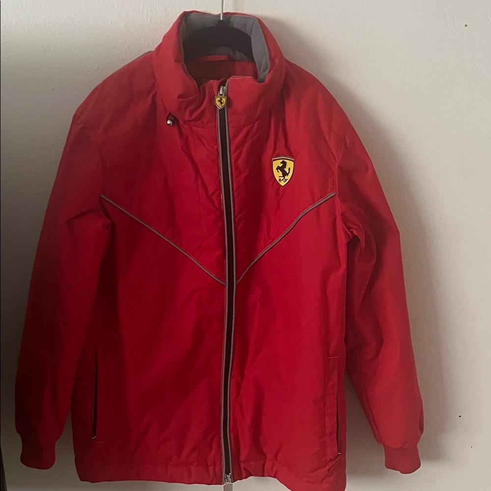 Ferrari Red Windbreaker with Emblem
